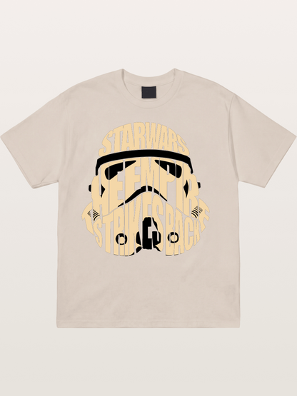 Star Wars Stormtrooper Word Art Design Cotton T-shirt