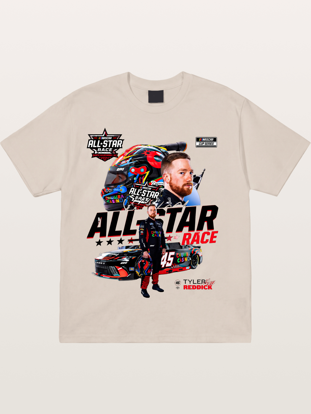 Tyler Reddick All-Star Race Art Cotton T-shirt