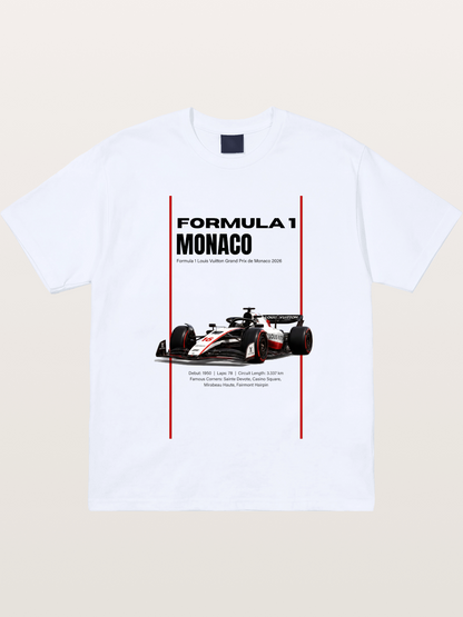 Minimal F1 Monaco Race Card Gildan T-shirt