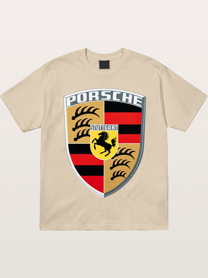 Porsche Crest Shield Design Gildan T-shirt