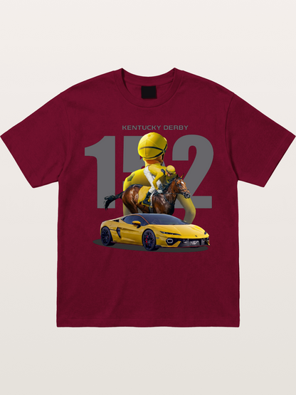 Derby Horse & Lambo Art Gildan T-shirt