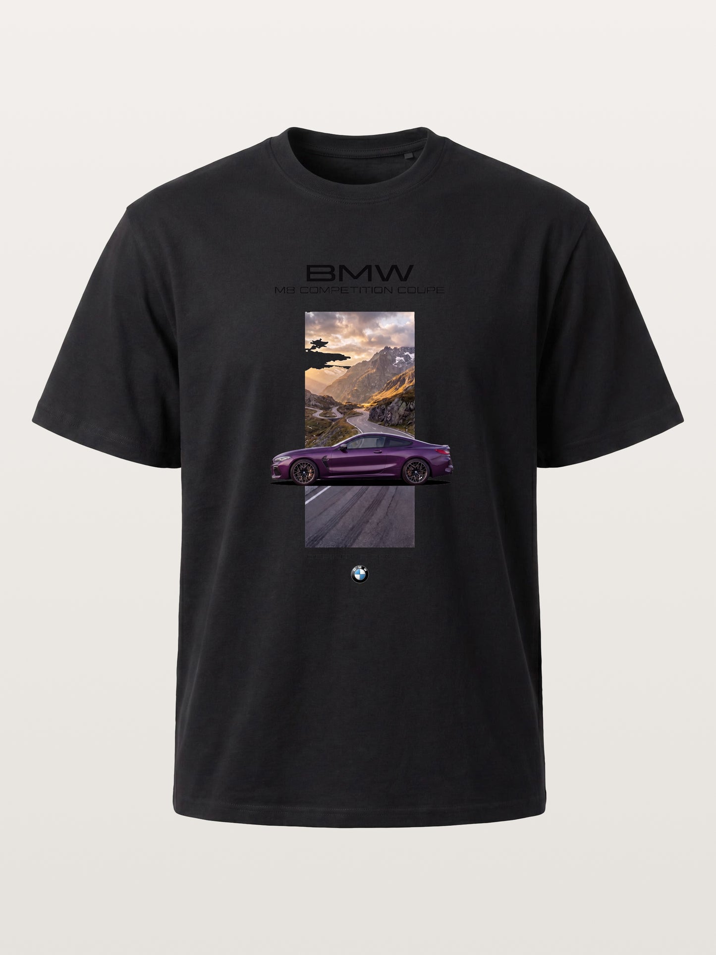 BMW M8 Mountain Road Artwork Cotton T-shirt