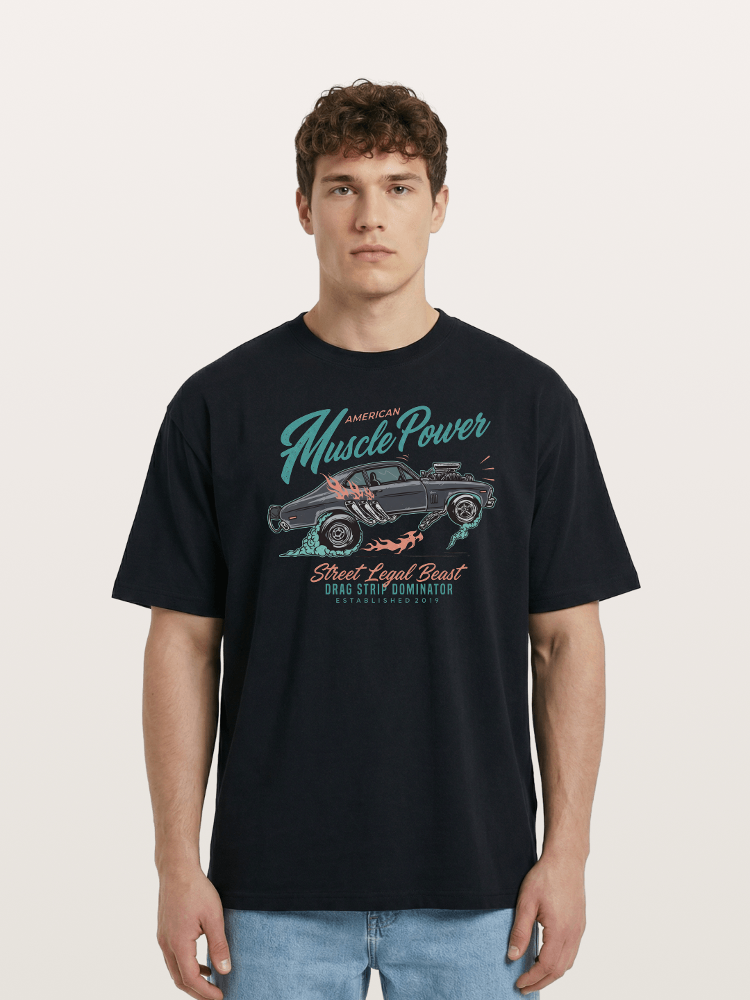 Burnout Power Cotton T-shirt