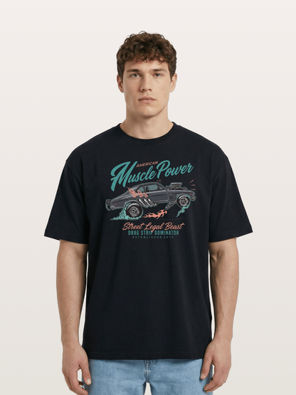 Burnout Power Cotton T-shirt