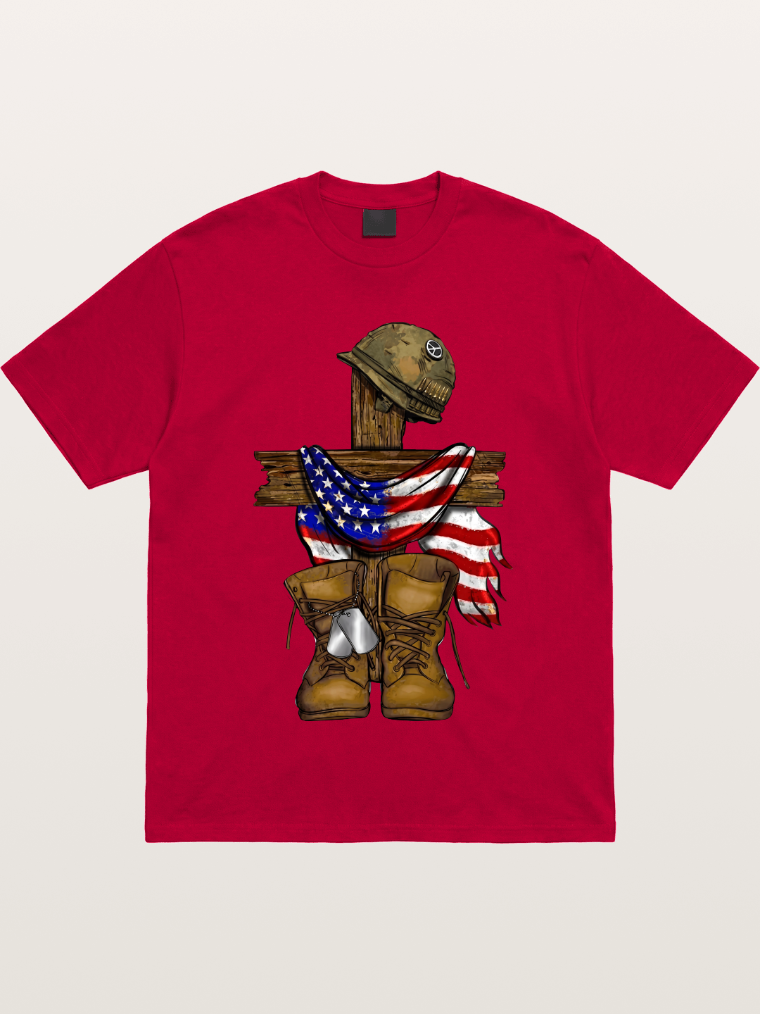 Military Cross Memorial Tribute Design Gildan T-shirt