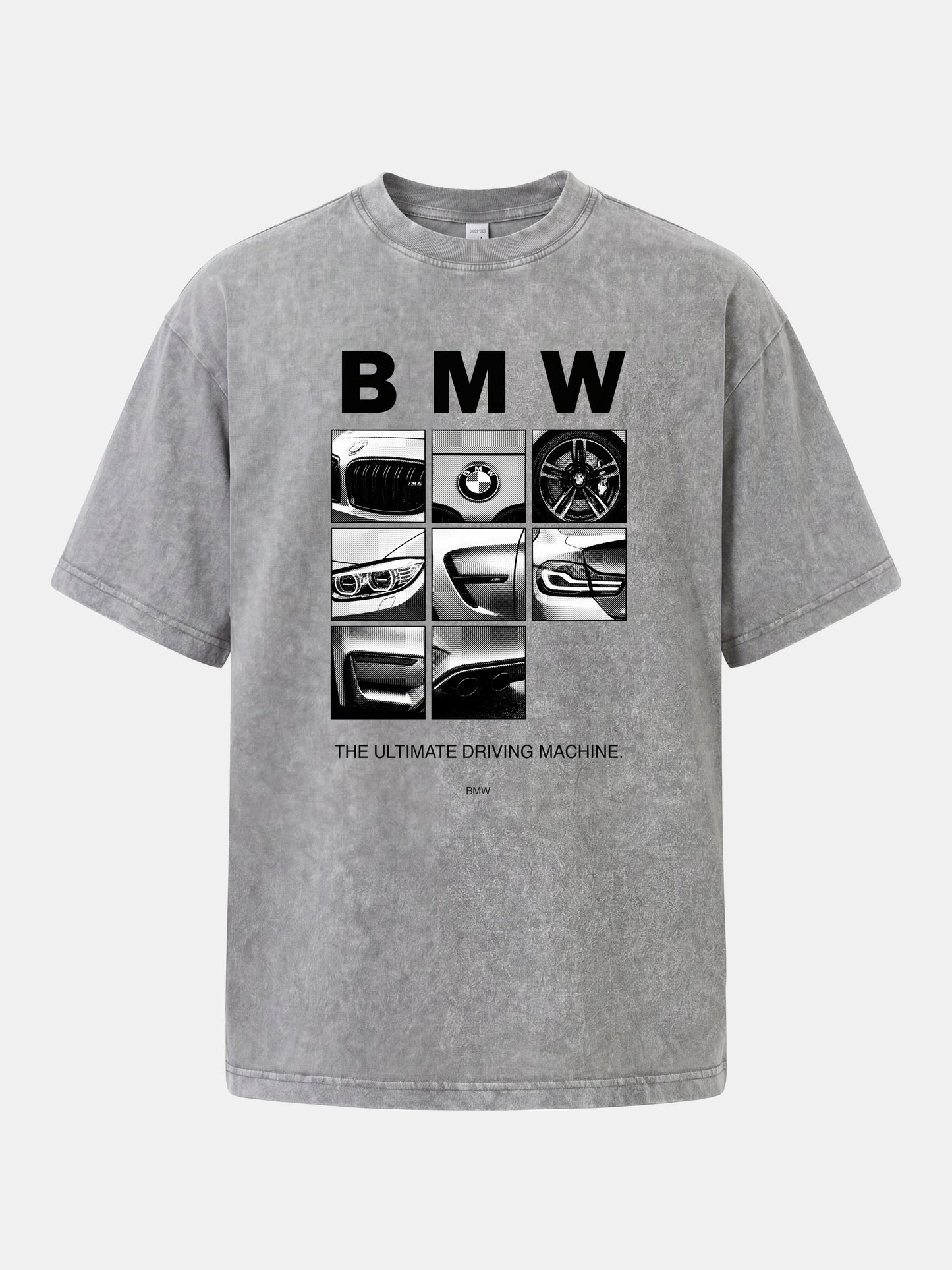 BMW 9 Grid Detail Collage Washed T-shirt