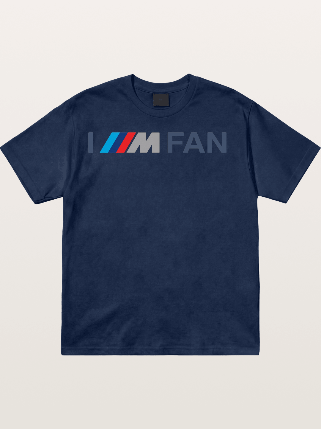 BMW M Fan Stripes Text Print Cotton T-shirt