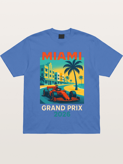 Miami Retro Race Vibes Gildan T-shirt