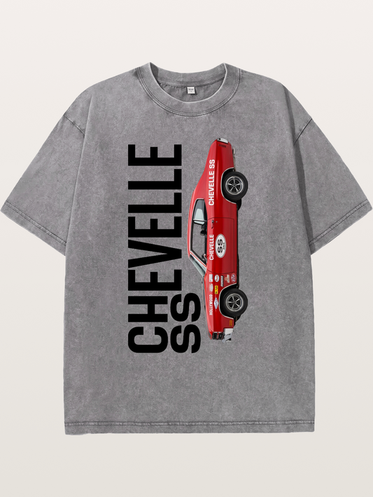 Vertical Speed Washed T-shirt