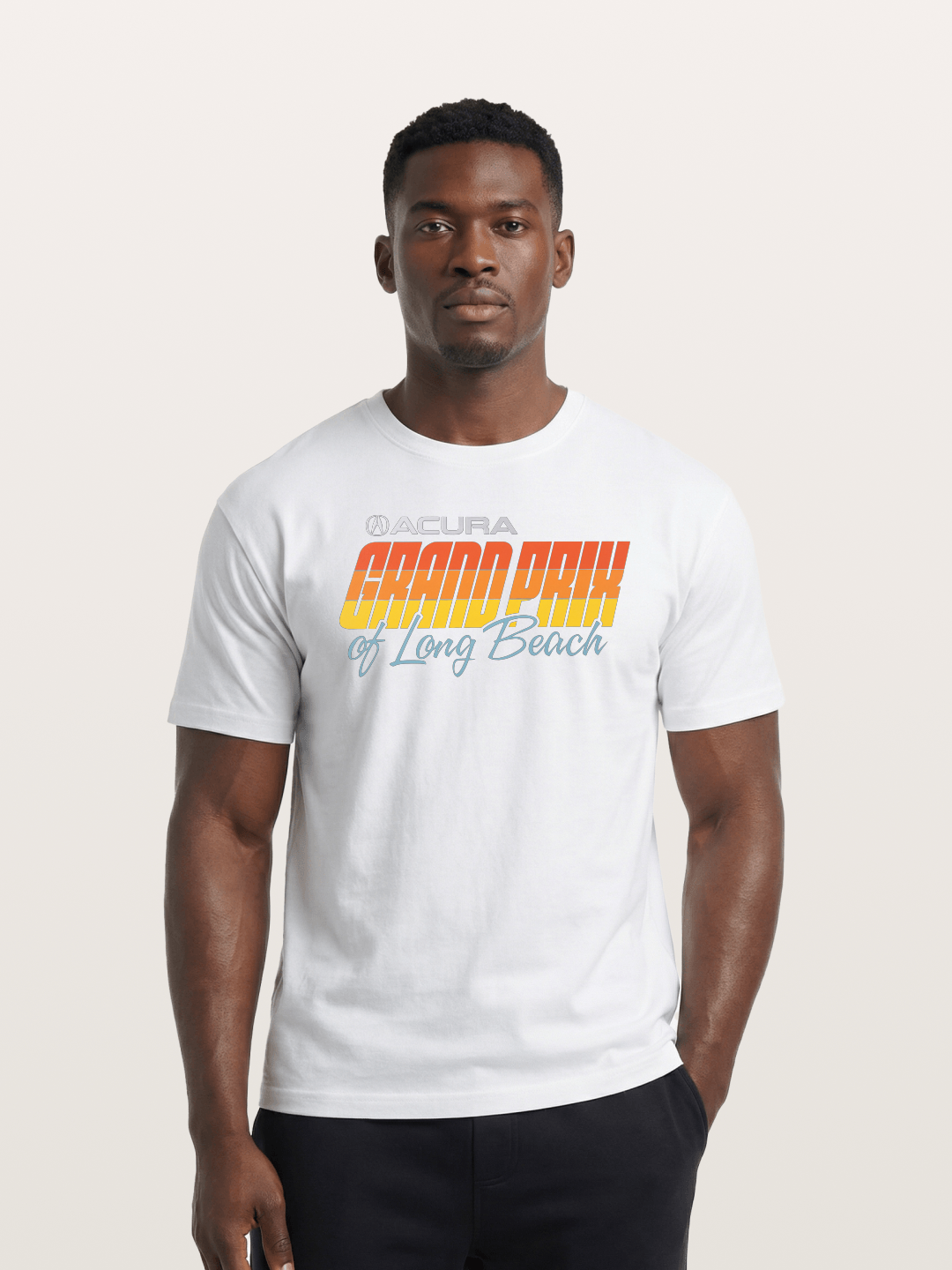 Sunset Grand Prix Typography Cotton T-shirt