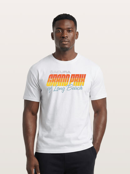 Sunset Grand Prix Typography Cotton T-shirt