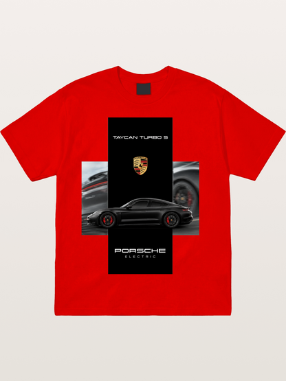 Porsche Taycan Turbo S Electric Cotton T-shirt