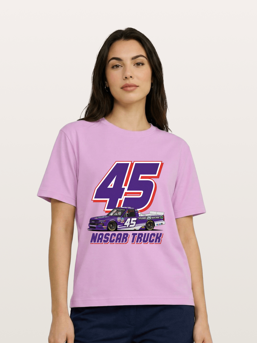 Purple 45 Racer Gildan T-shirt