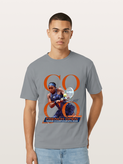Coco Gauff French Open Portrait Gildan T-shirt