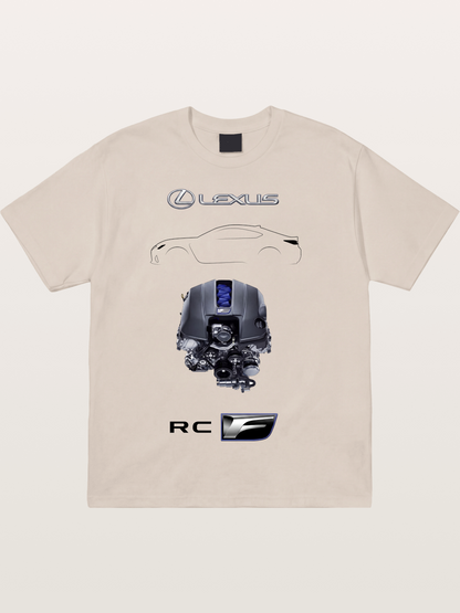 RC F Engine Outline Poster Cotton T-shirt