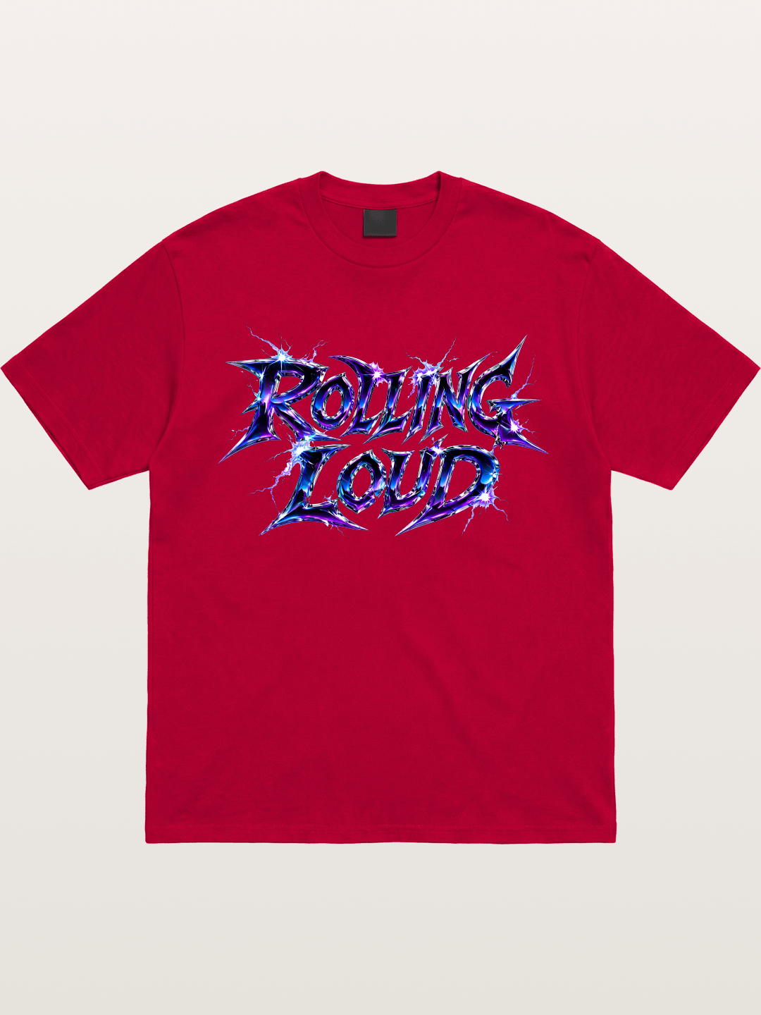 Rolling Loud Blue Lightning Font Gildan T-shirt