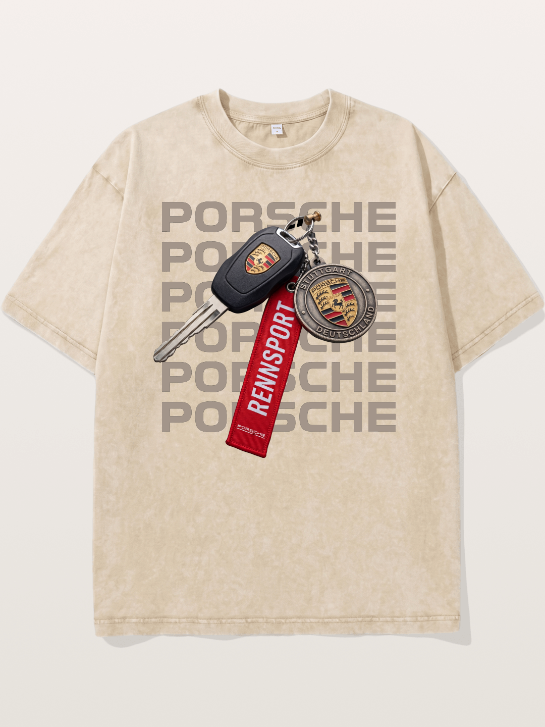 Porsche Key Rennsport Accessory Washed T-shirt