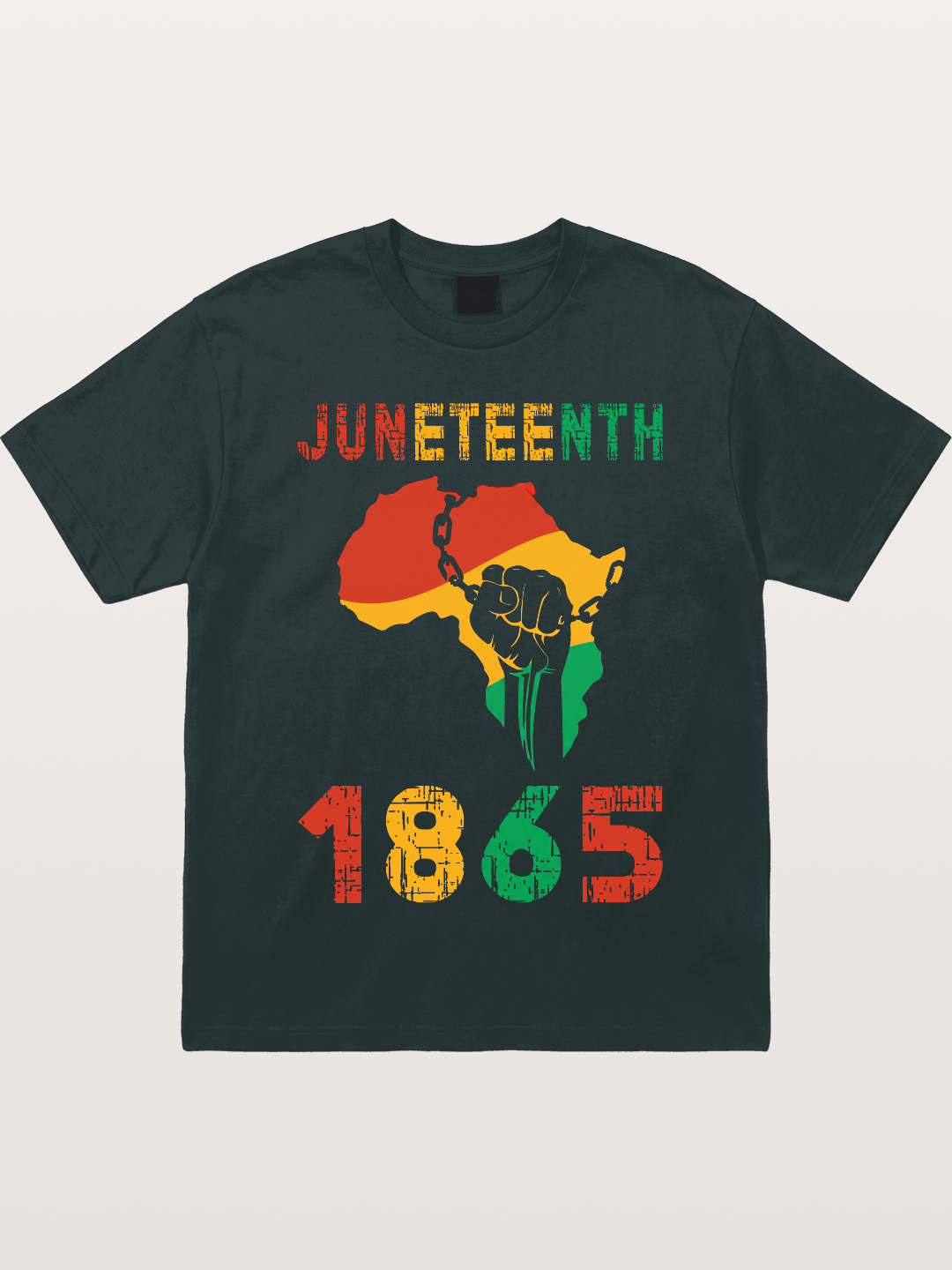 Juneteenth 1865 Africa Freedom Fist Gildan T-shirt