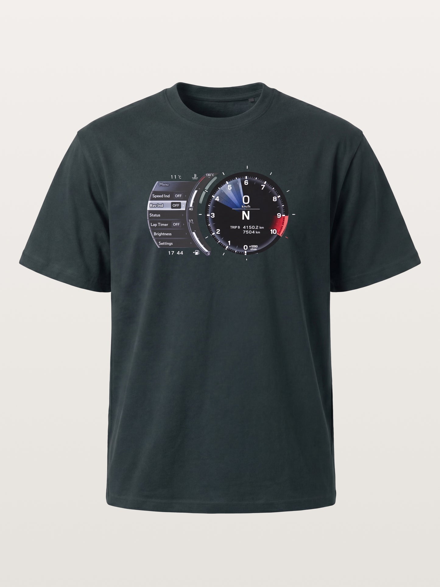 Lexus Analog Tachometer With Menu Panel Gildan T-shirt