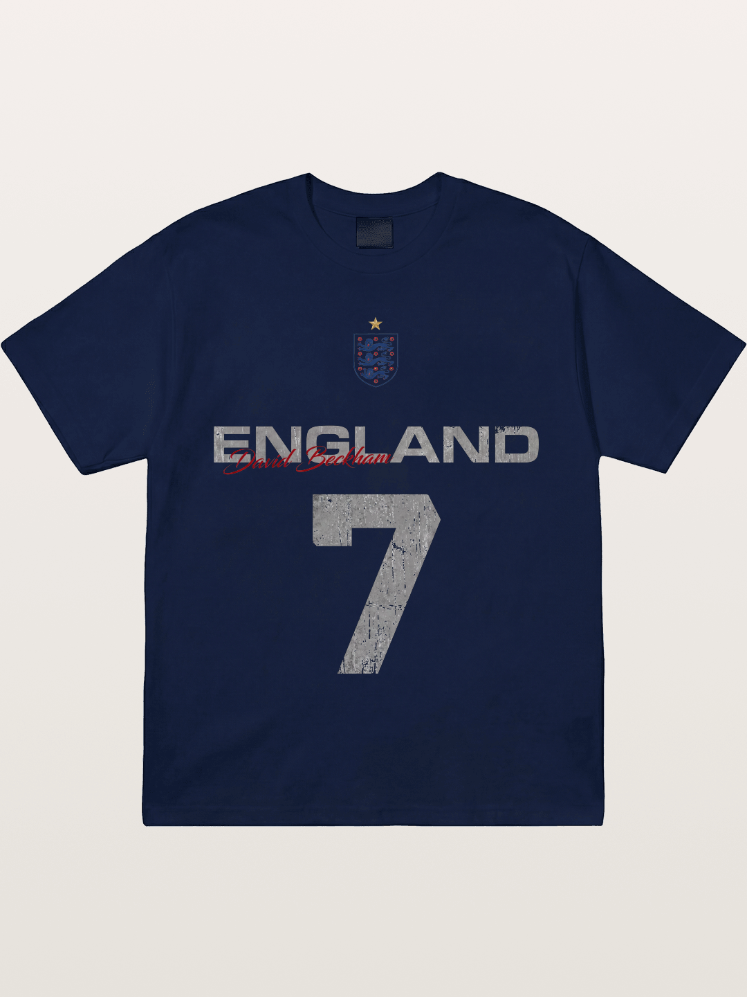 England Beckham 7 Vintage Gildan T-shirt