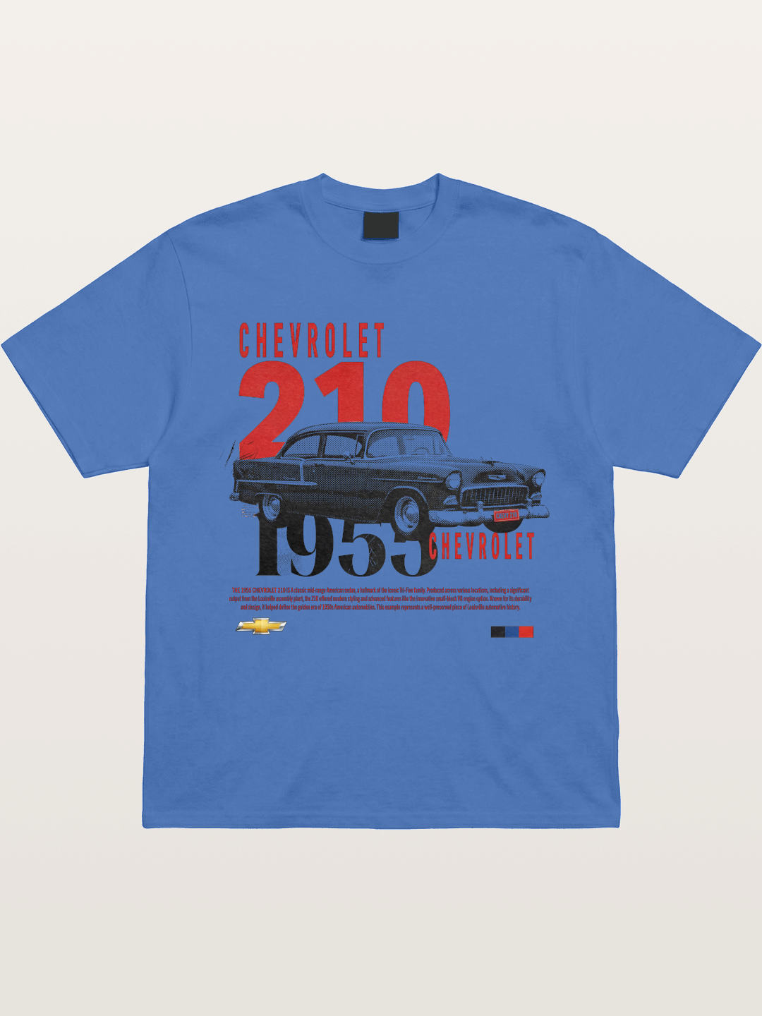 1955 Chevrolet 210 Retro Poster Gildan T-shirt