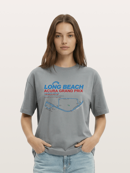 Long Beach Grand Prix Map Gildan T-shirt