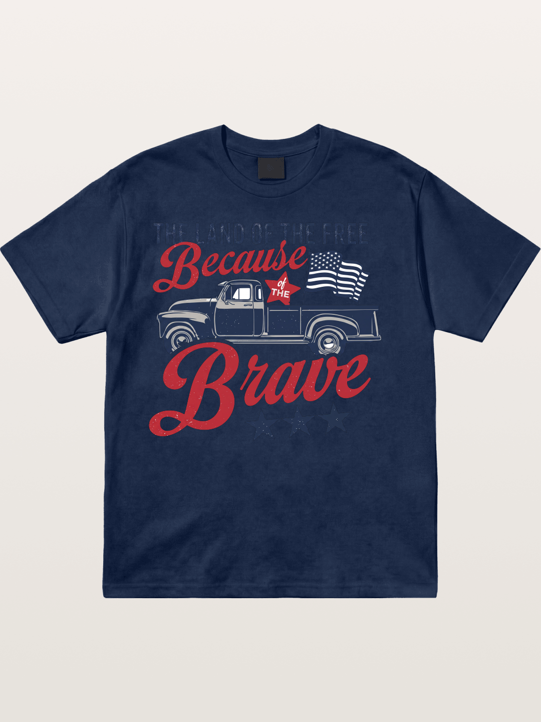 Land of the Free Vintage American Truck Cotton T-shirt