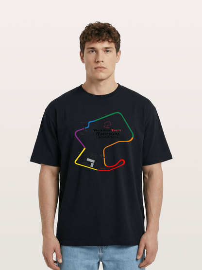 Corkscrew Track Cotton T-shirt