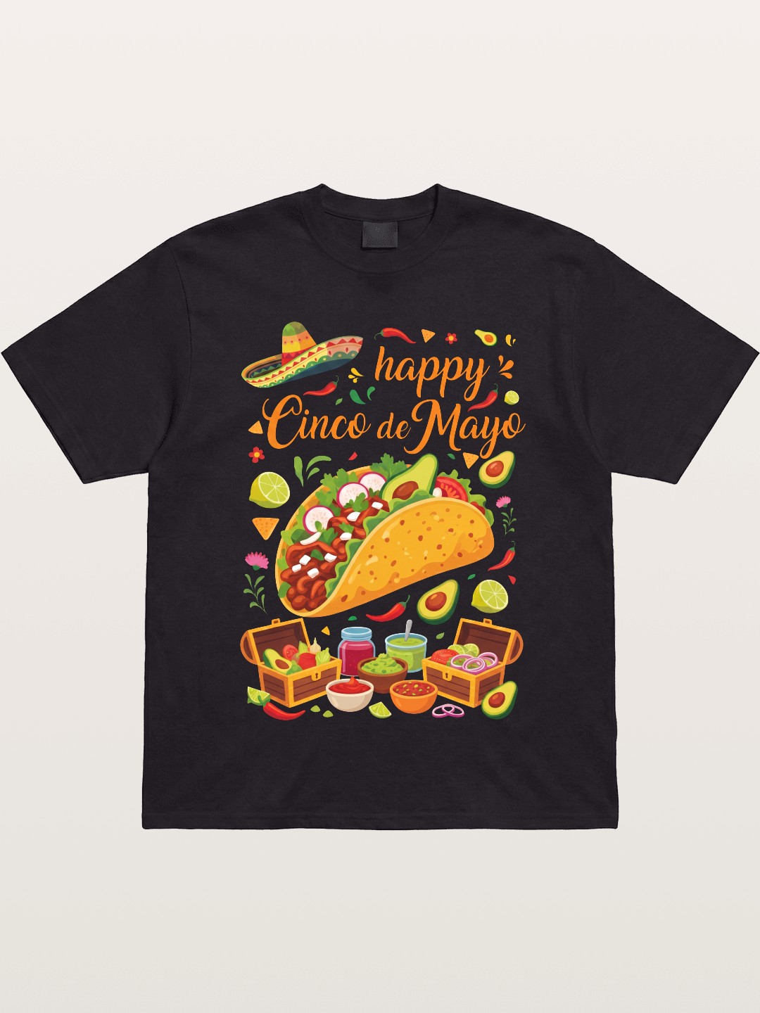 Cinco de Mayo Giant Taco Feast Gildan T-shirt