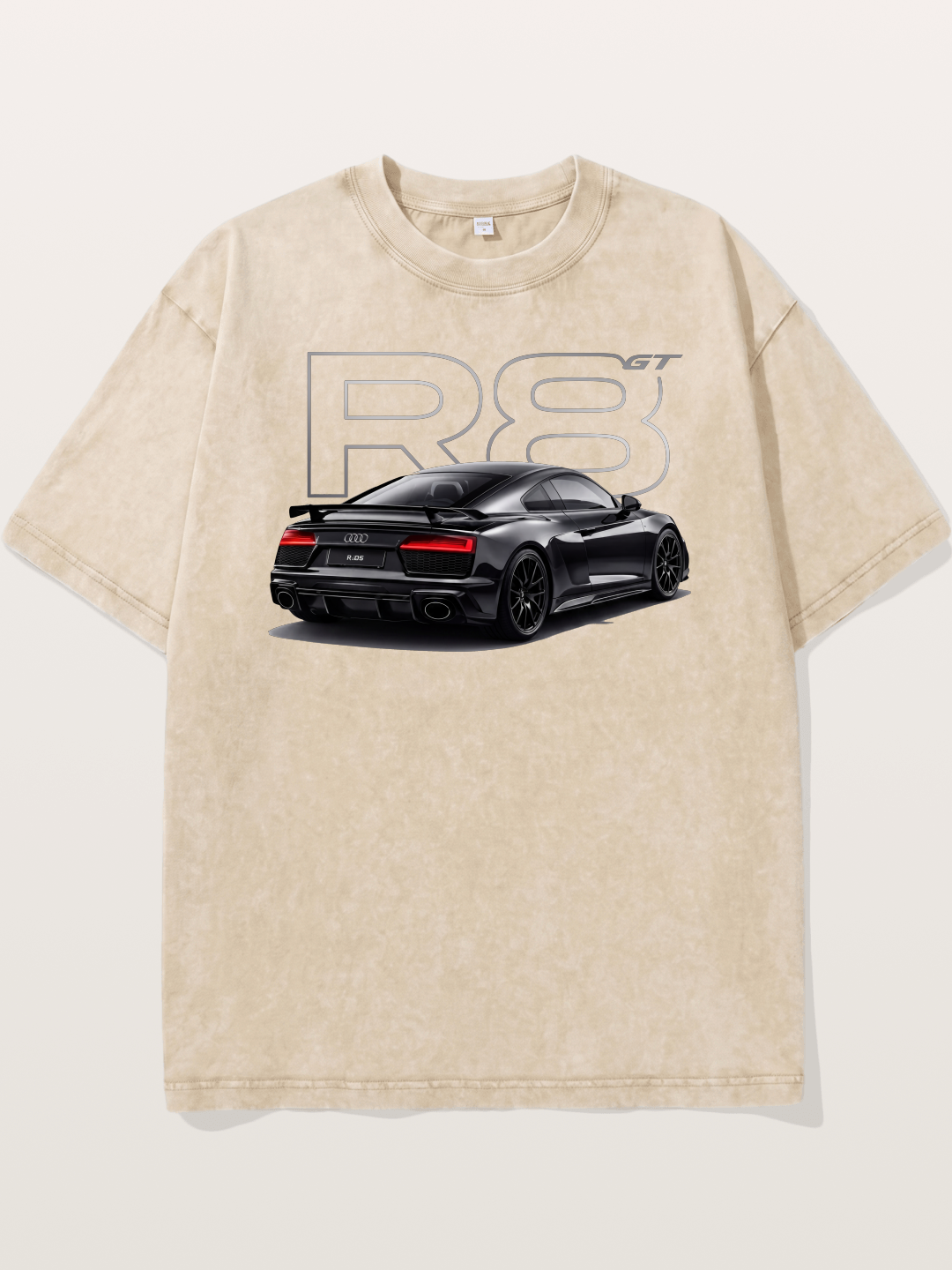 Audi R8 GT Black Rear End Washed T-shirt