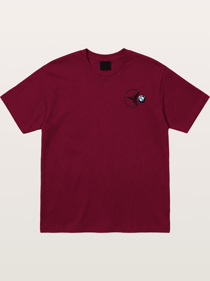 Mercedes vs BMW Logo Art Gildan T-shirt