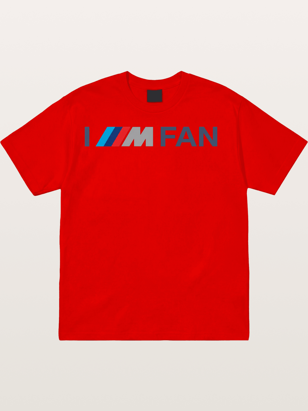 BMW M Fan Stripes Text Print Cotton T-shirt