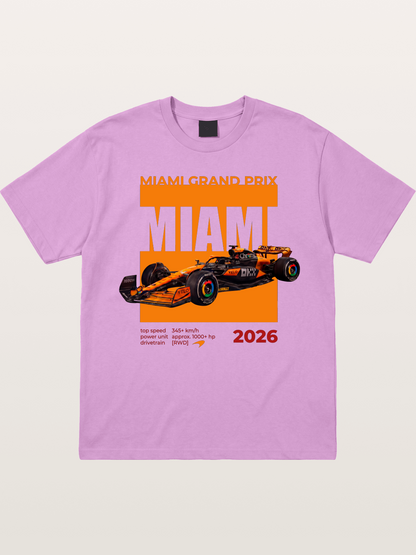 Miami GP Orange F1 Car Gildan T-shirt