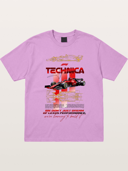 Red F1 Lexus Tech Racing Card Gildan T-shirt