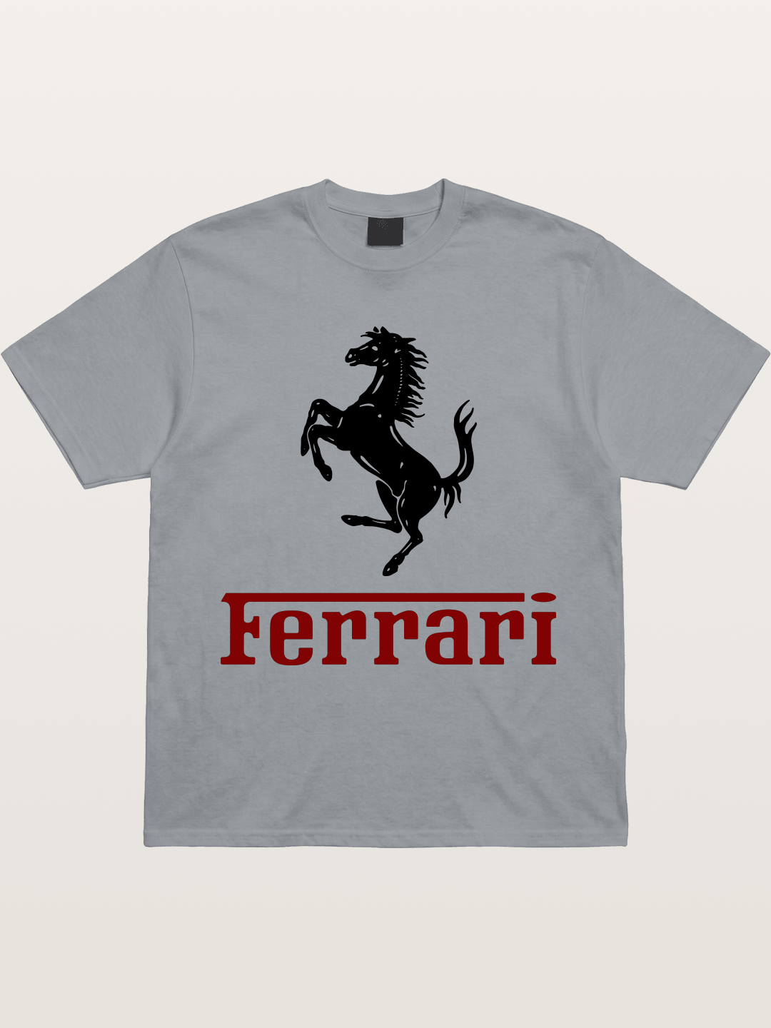 Ferrari Black Horse Logo Gildan T-shirt