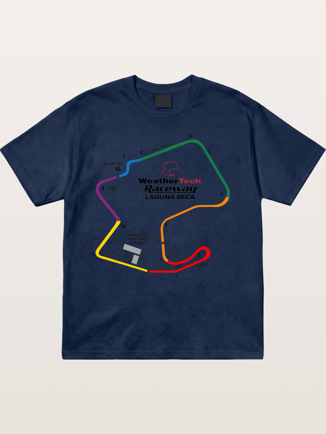 Corkscrew Track Cotton T-shirt