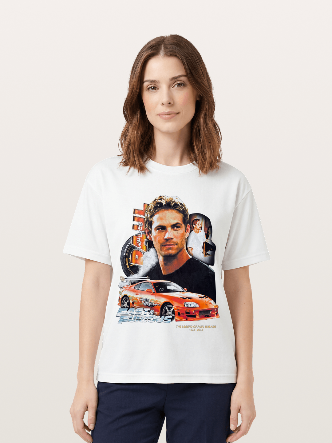 Orange Supra Fast & Furious Cotton T-shirt
