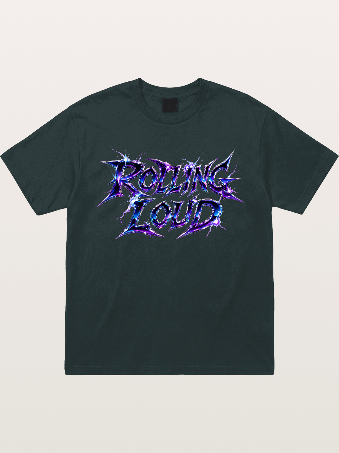 Rolling Loud Blue Lightning Font Gildan T-shirt