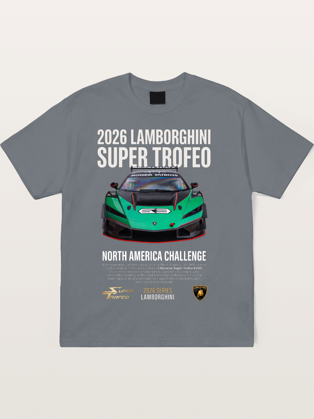 Lamborghini Huracan Green Race Car Cotton T-shirt