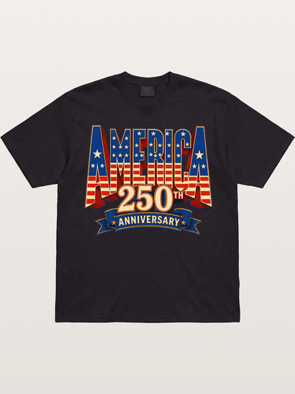 America 250th 3D Lettering Gildan T-shirt