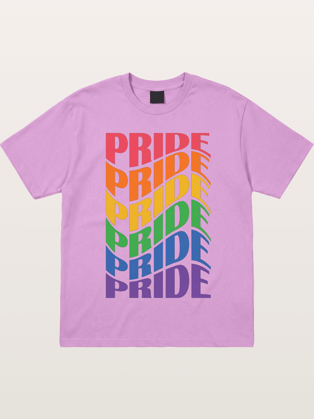 Repeated Pride Rainbow Gradient Design Gildan T-shirt