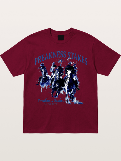 Preakness Stakes Watercolor Print Gildan T-shirt