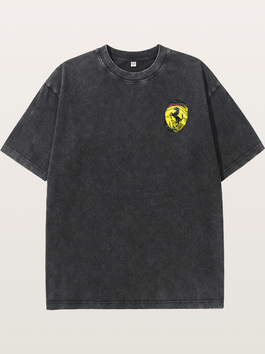 Ferrari Fingerprint Logo Washed T-shirt