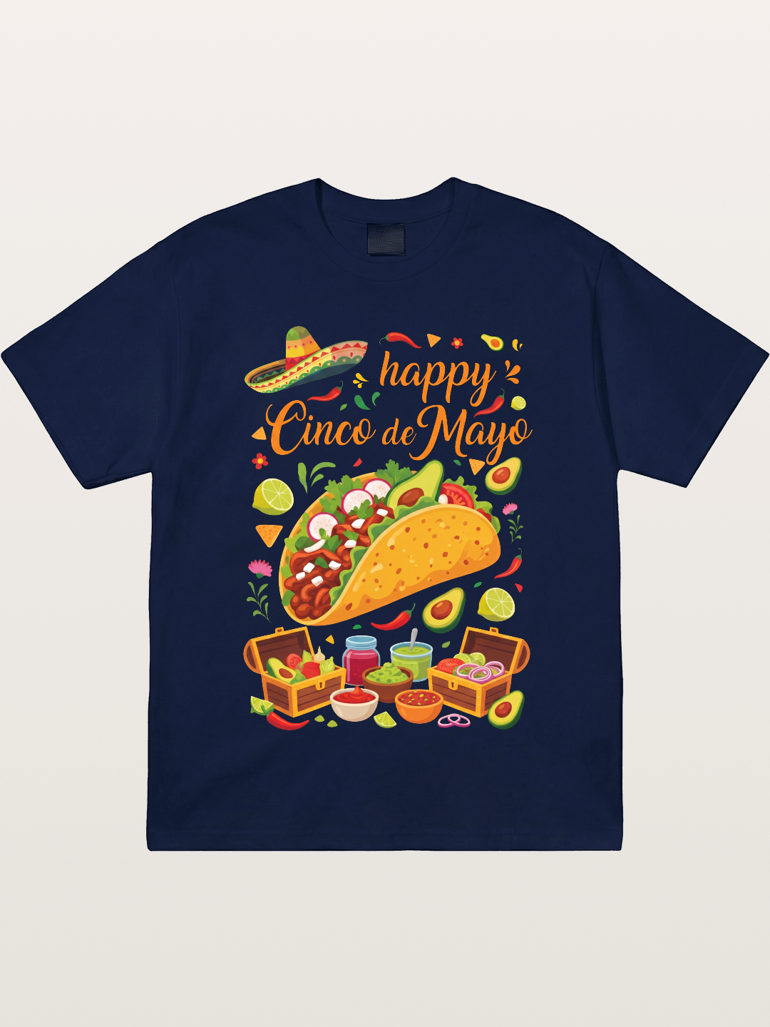 Cinco de Mayo Giant Taco Feast Gildan T-shirt