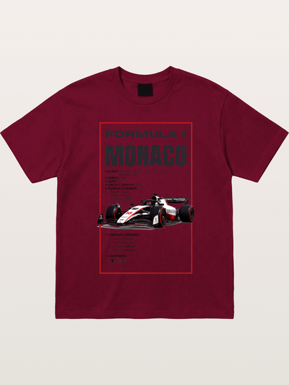 F1 Monaco Grand Prix Fact Sheet Gildan T-shirt