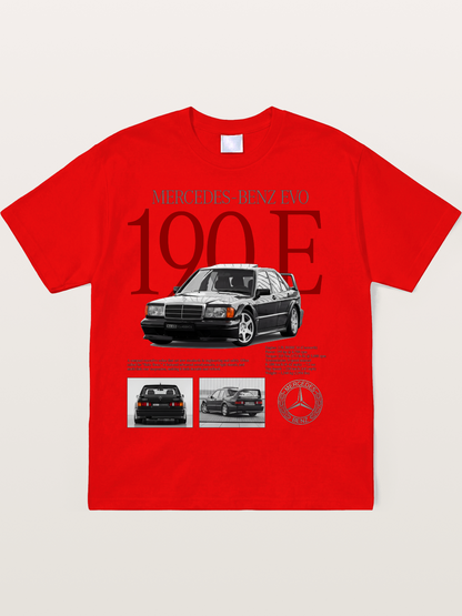 Mercedes-Benz 190E Retro Profile Soft-Stay T-shirt