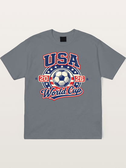 USA World Cup 2026 Retro Badge Cotton T-shirt