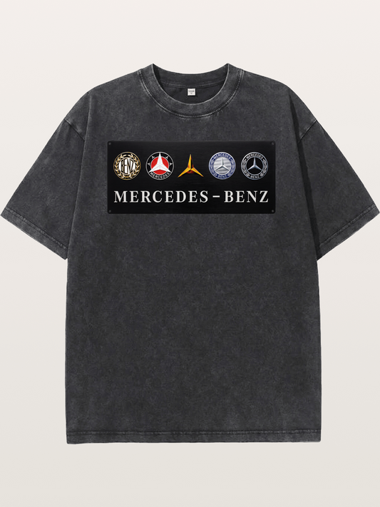 Mercedes-Benz Multi-Logo Plate Washed T-shirt