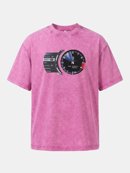 Lexus Analog Tachometer With Menu Panel Washed T-shirt