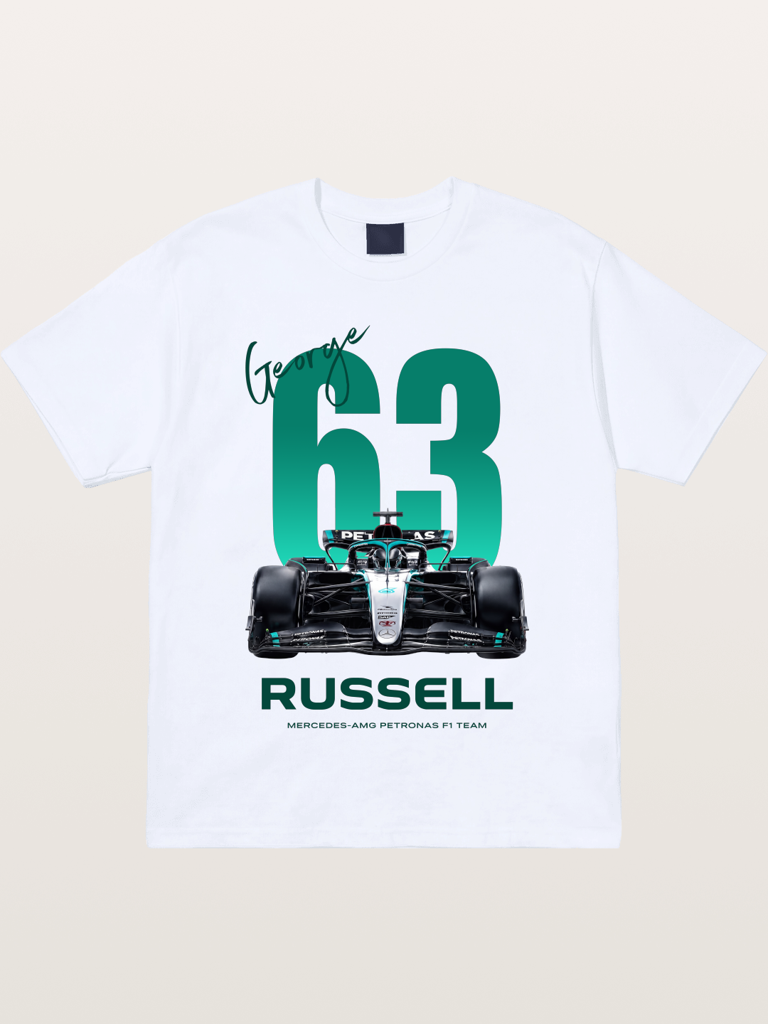 George Russell Mercedes F1 63 Gildan T-shirt